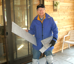 Cement board leftovers